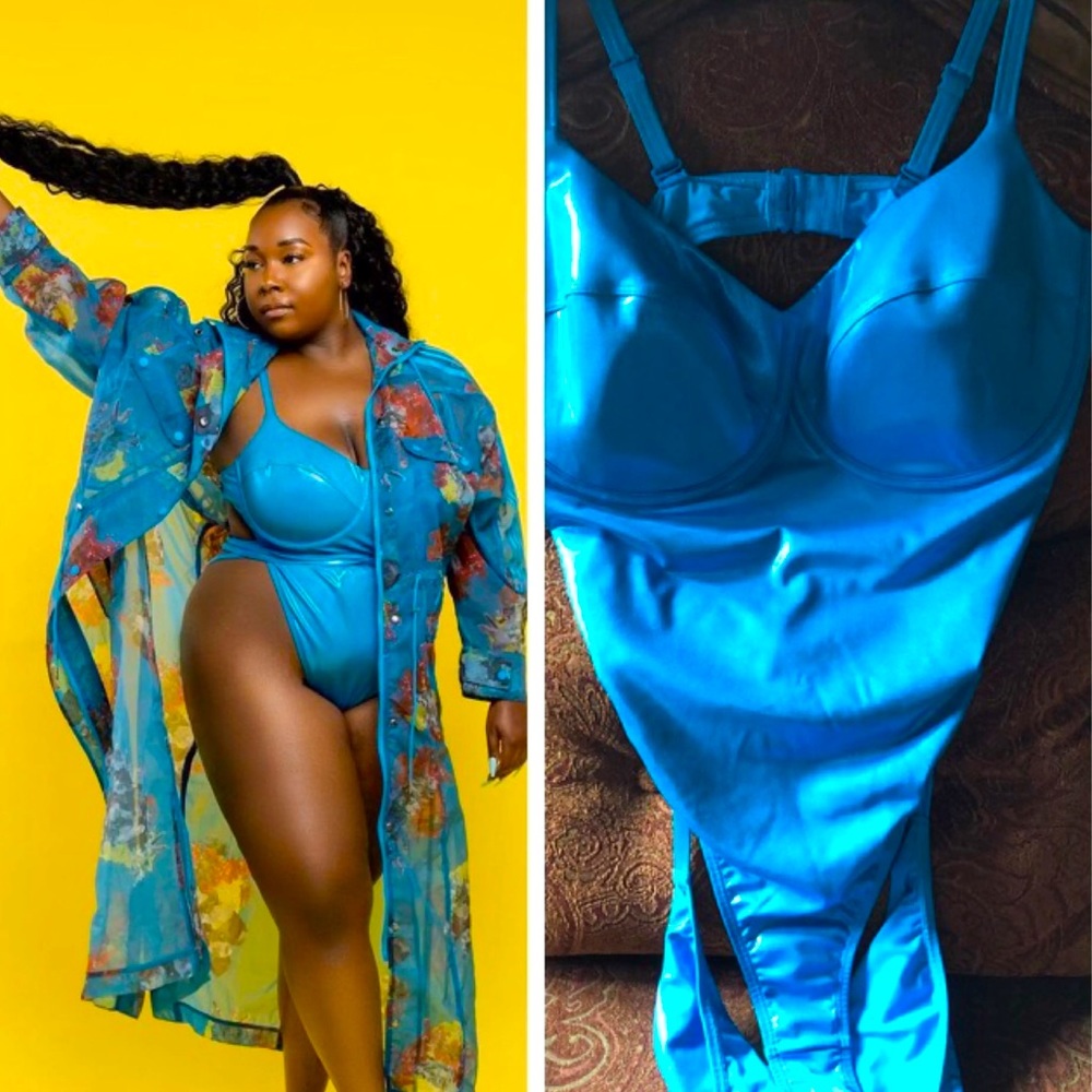 Adidas Ivy Park Blue One piece Swimsuit and Bodysuit